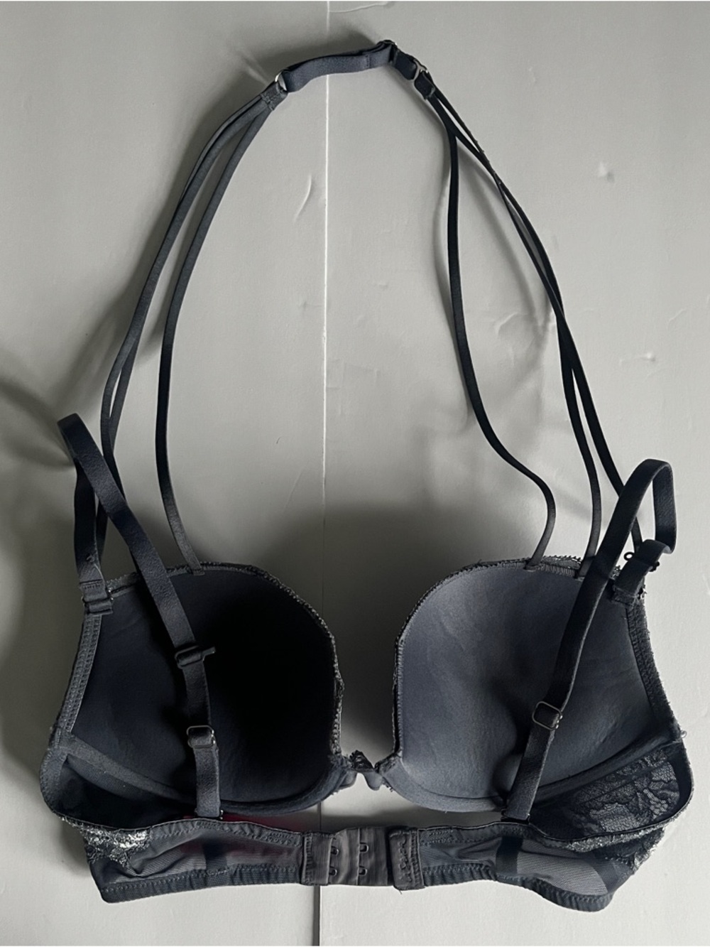 La Senza Beyond Sexy Metallic Lace Bra/Hello Sugar Turquoise Ombré Lace Bra 32C - Picture 6 of 15